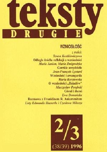 Teksty drugie, nr 2-3 (38-39) / 1996