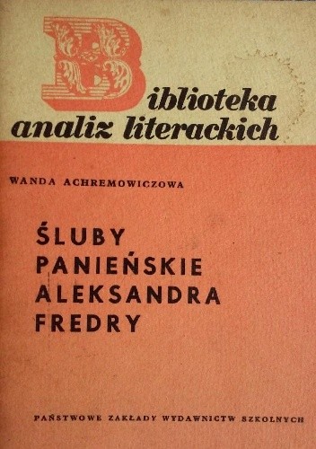 Śluby panieńskie Aleksandra Fredry