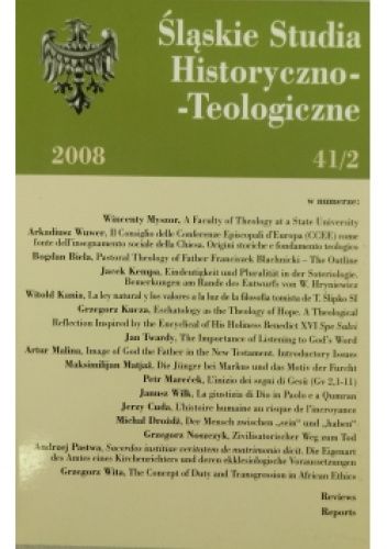Śląskie studia historyczno-teologiczne t. 41 z. 2
