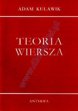 Teoria wiersza