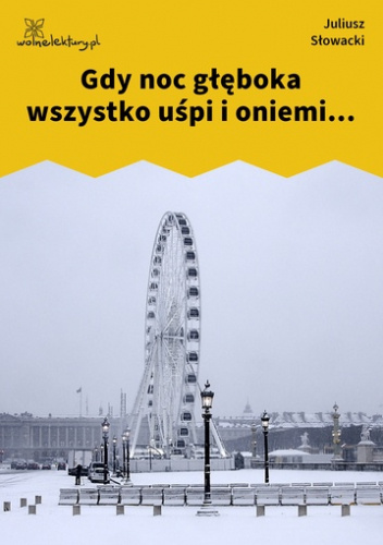 Gdy noc głęboka wszystko uśpi i oniemi...