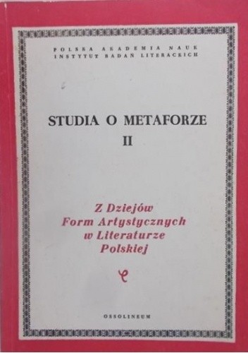 Studia o metaforze. Tom 2
