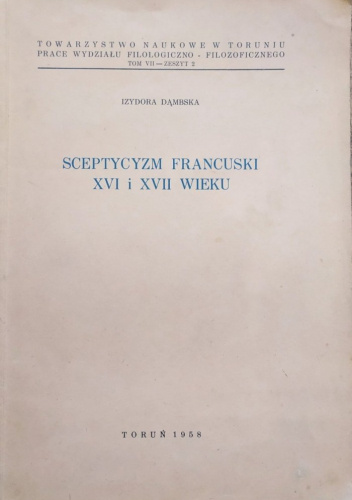 Sceptycyzm francuski XVI i XVII wieku