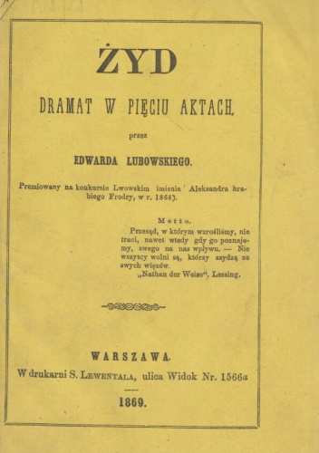 Żyd. Dramat w pięciu aktach