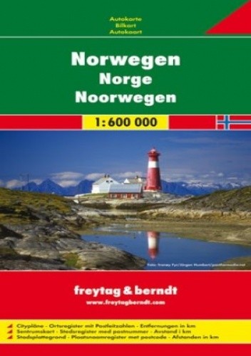 Norwegia mapa 1:600 000 Freytag & Berndt