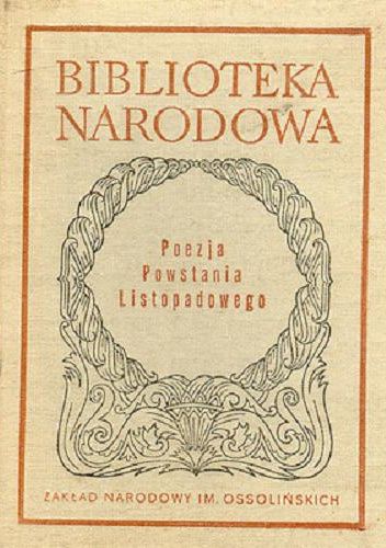 Poezja powstania listopadowego