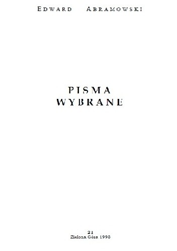 Pisma wybrane