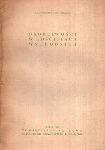 Osobliwości w kościołach wschodnich