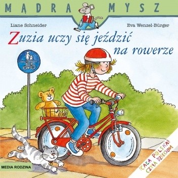 Zuzia uczy się jeździć na rowerze