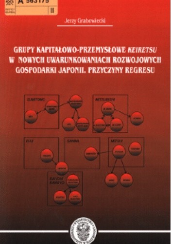 Grupy kapitałowo-przemysłowe keiretsu w nowych uwarunkowaniach rozwojowych gospodarki Japonii : przyczyny regresu