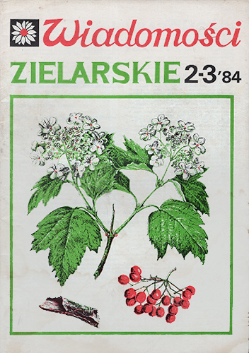 Wiadomości Zielarskie rok 1984 nr 2-3