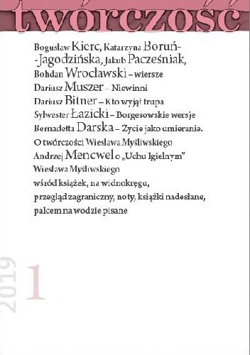 Twórczość nr 1 / 2019