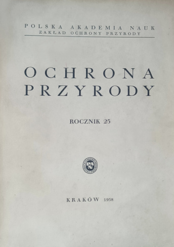 Ochrona Przyrody. Rocznik 25