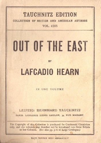 Out of the East. Reveries and Studies in New Japan