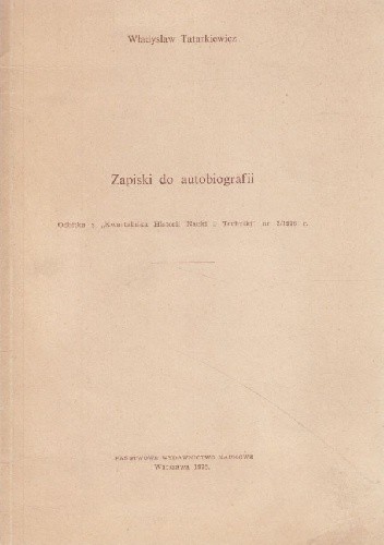 Zapiski do autobiografii