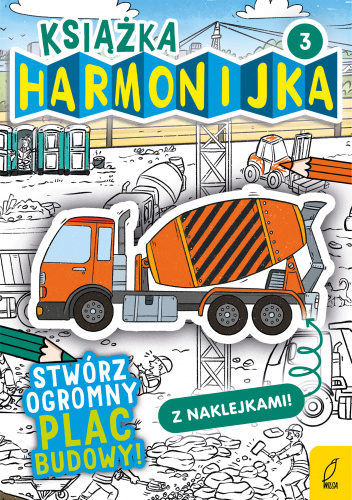 Książka harmonijka Stwórz ogromny plac budowy z naklejkami Część 3
