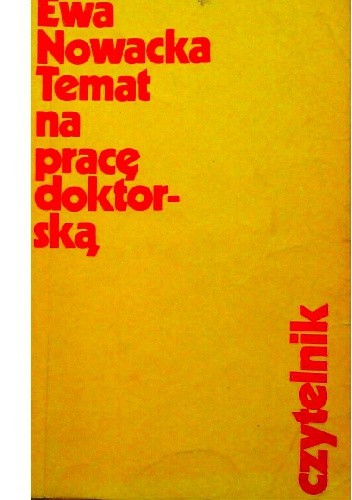 Temat na pracę doktorską