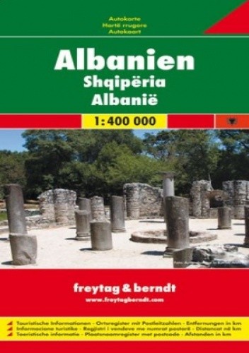 Albania. Mapa samochodowa 1:400 000