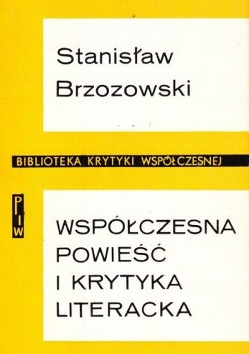 Współczesna powieść i krytyka literacka