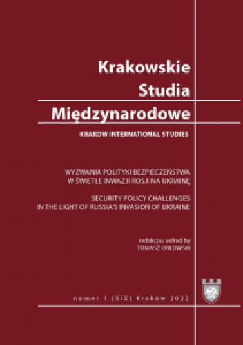Krakowskie  Studia Międzynarodowe 1/2022