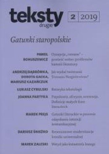 Teksty Drugie nr 2 / 2019
