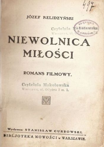 Niewolnica miłości. Romans filmowy