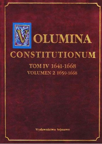Volumina constitutionum. Tom IV (1641-1668) volumen 2 (1659-1668).