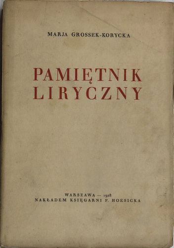 Pamiętnik liryczny
