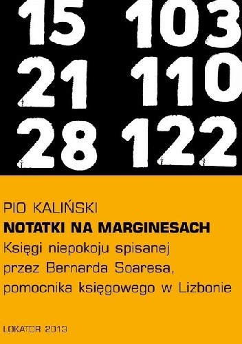 Notatki na marginesach Księgi niepokoju spisanej przez Bernarda Soaresa, pomocnika księgowego w Lizbonie