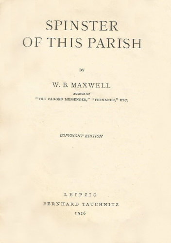 Spinster of this Parish