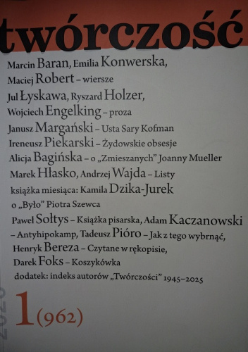 Twórczość- 1/2026 (962)