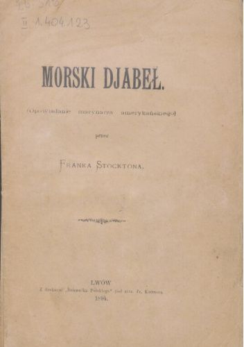 Morski djabeł. Opowiadanie marynarza amerykańskiego