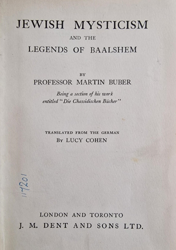 Jewish Mysticism and the Legends of Baalshem