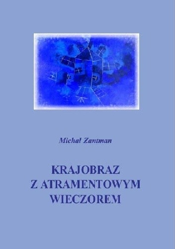 Krajobraz z atramentowym wieczorem