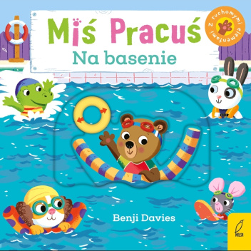 Miś Pracuś. Na basenie.