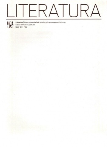 Literatura, nr 1-2 (28-29) / 2009
