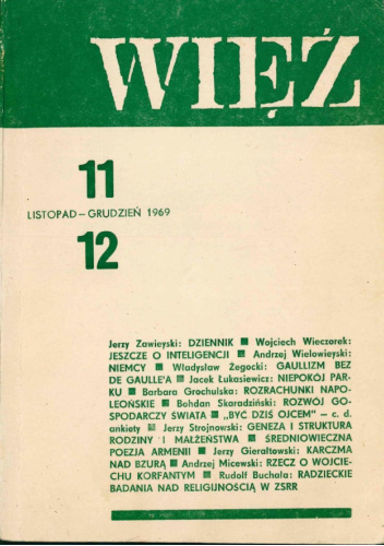 Więź nr 11-12 (139-140), listopad - grudzień 1969