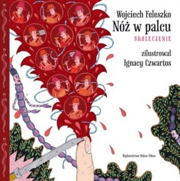 Nóż w palcu. Skaleczenie