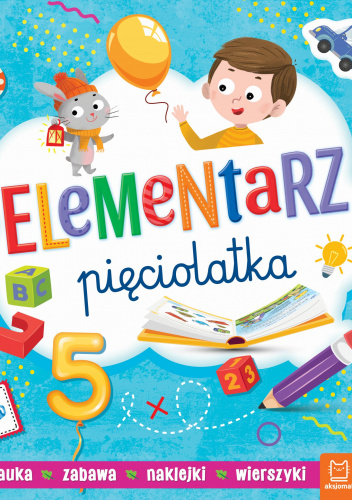 Elementarz pięciolatka Nauka Zabawa Naklejki Wierszyki
