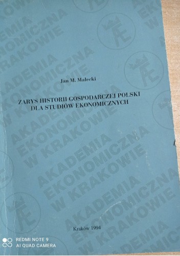 Zarys historii gospodarczej Polski dla studiów ekonomicznych