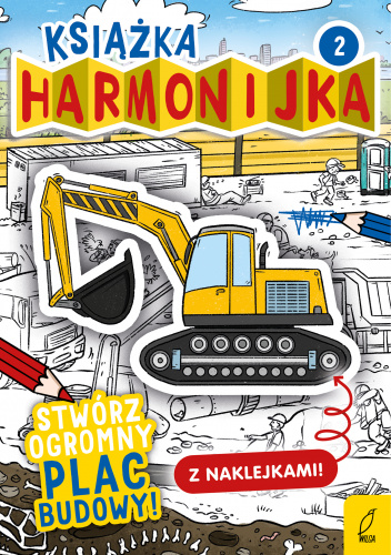 Książka harmonijka Stwórz ogromny plac budowy z naklejkami Część 2