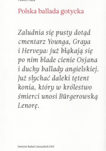 Polska ballada gotycka