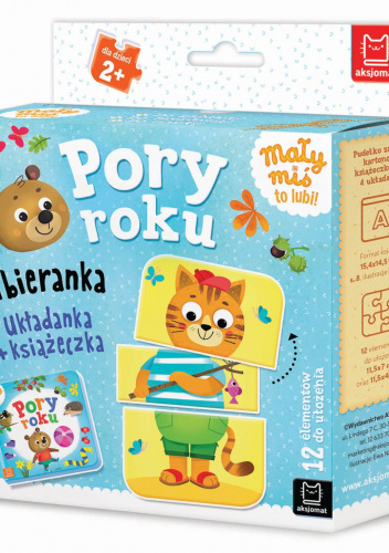 Mały miś to lubi! Pory roku Ubieranka Układanka + książeczka