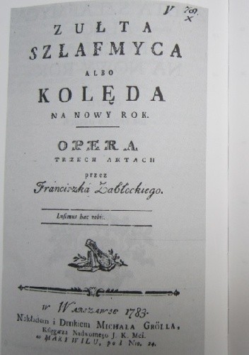 Żółta szlafmyca albo kolęda na Nowy Rok