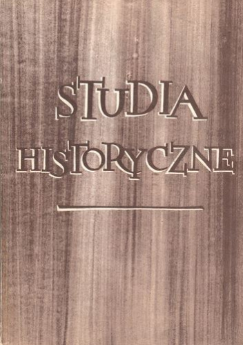 Studia historyczne. Tom 1