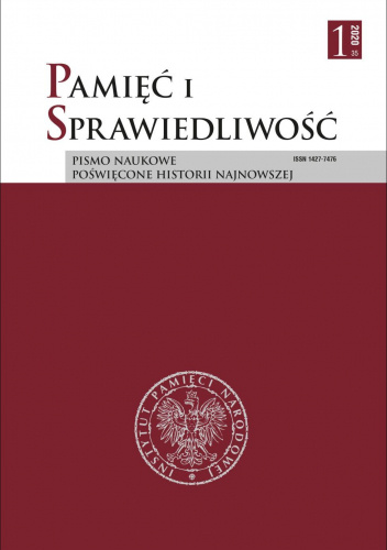 Pamięć i sprawiedliwość Pismo naukowe poświęcone historii najnowszej 1