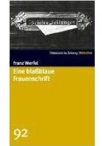 Eine blassblaue Frauenschrift