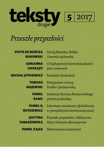 Teksty Drugie 5/2017: Przeszłe przyszłości