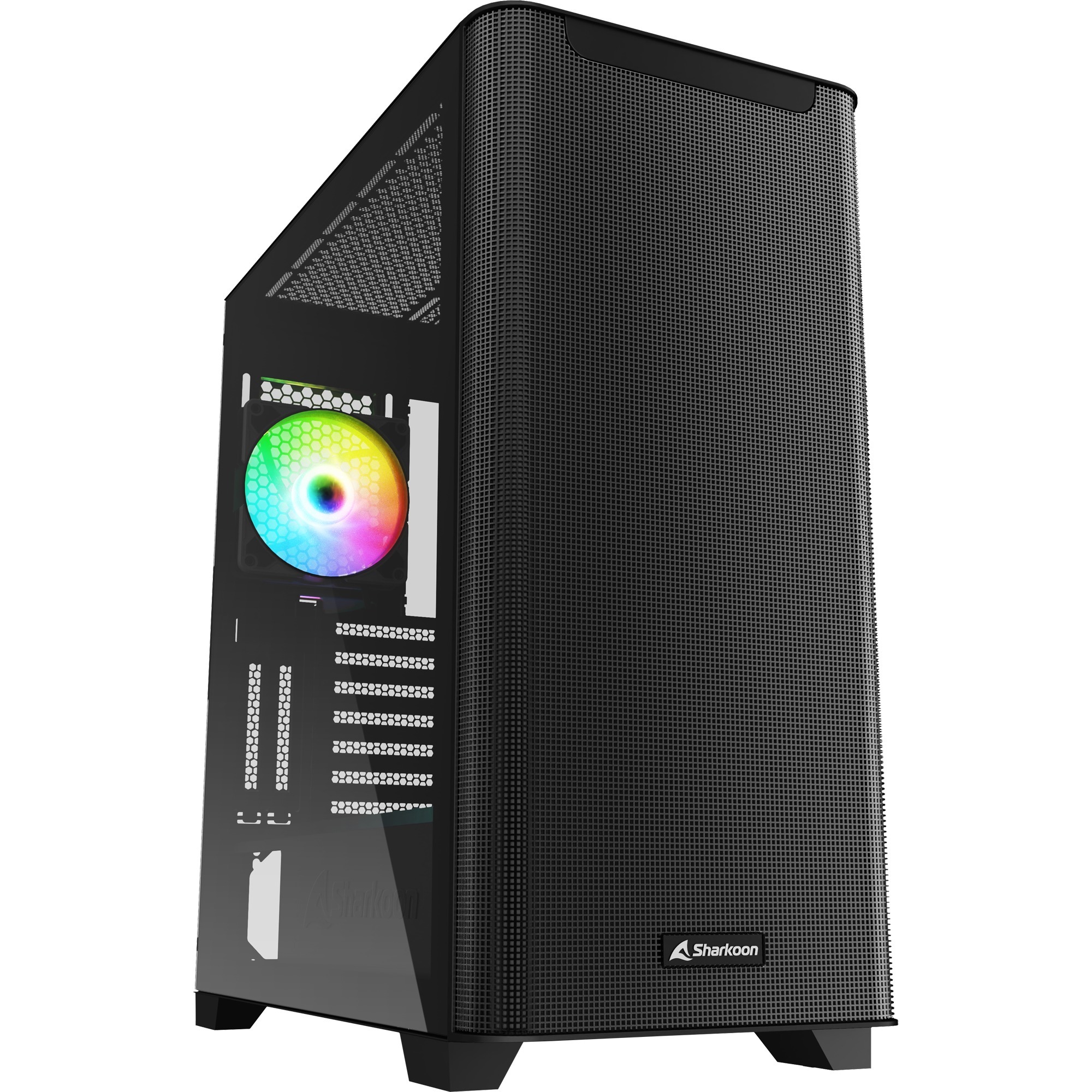 Sharkoon M30 RGB, tower case (black, tempered glass)
