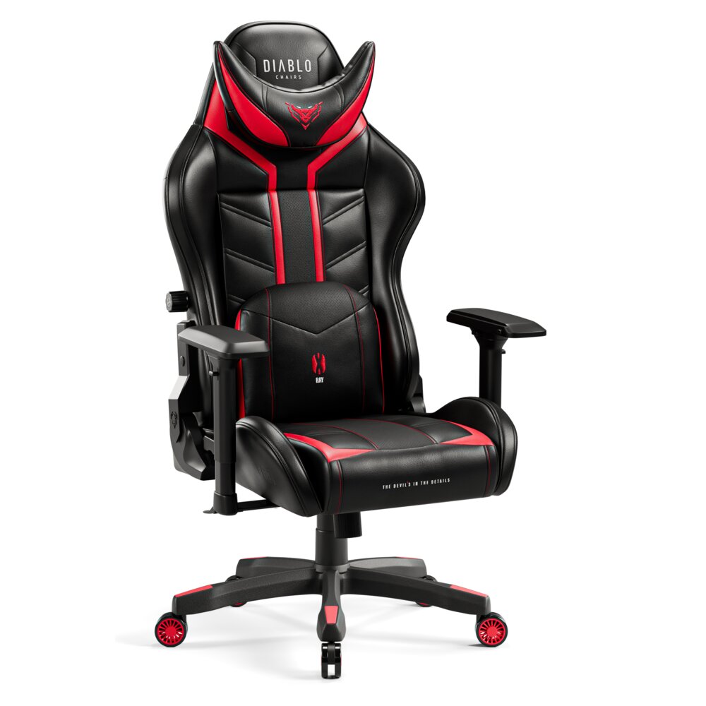 Diablo Chairs X-Ray 2.0 Normal Size Czarno-czerwony